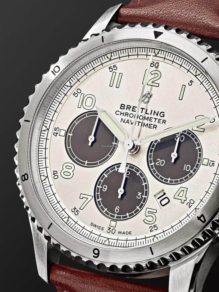 Breitling Navitimer 8 B01 Aviator 'Panda' Chronograph Automatic Limited Edition AB0117 Skeleton Back