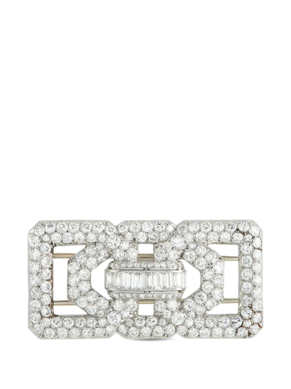 diamond embellished brooch
