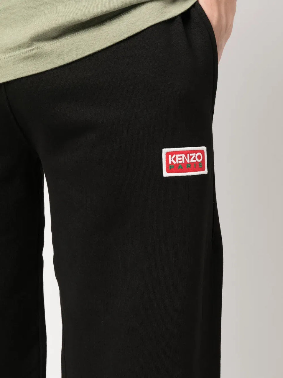 logo-embroidered tapered track pants