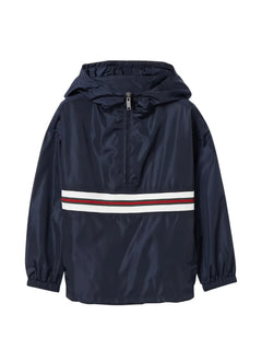 striped hooded jacket