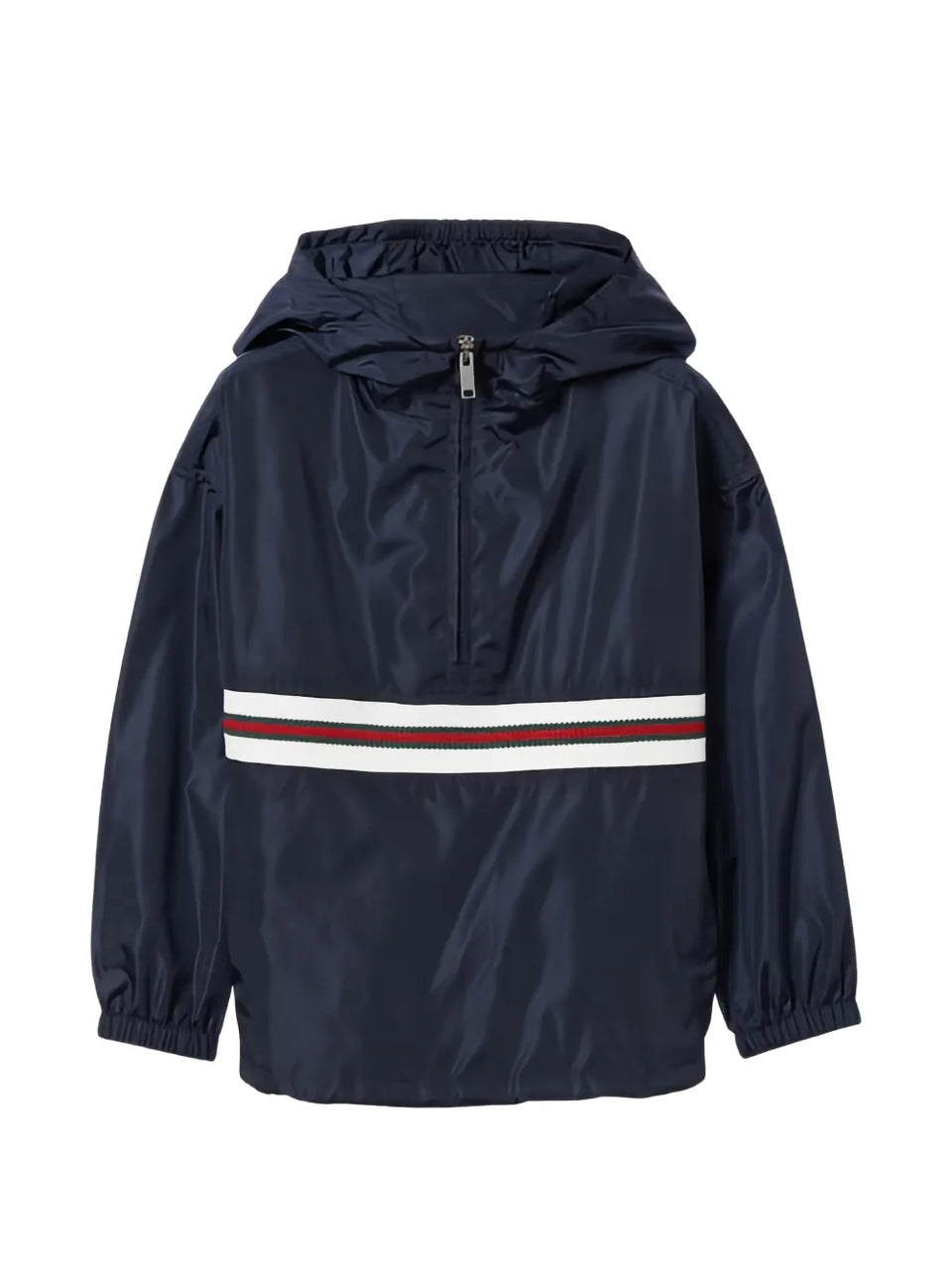 striped hooded jacket