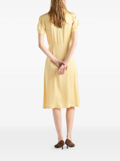 satin crepe dress