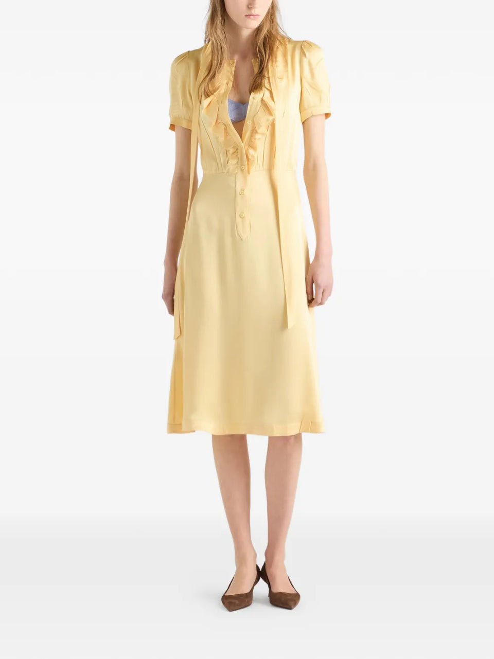 satin crepe dress