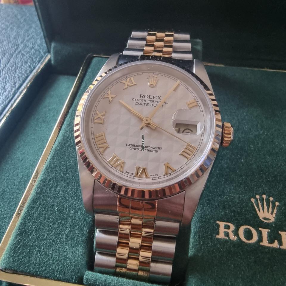 Rolex | Datejust | 16233 | Gold/Steel | 36 mm | Gold/Steel | White | Automatic