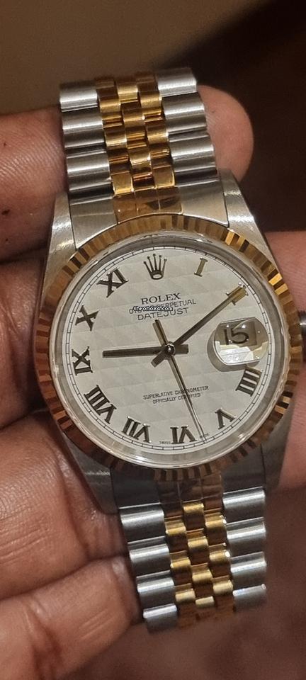 Rolex | Datejust | 16233 | Gold/Steel | 36 mm | Gold/Steel | White | Automatic