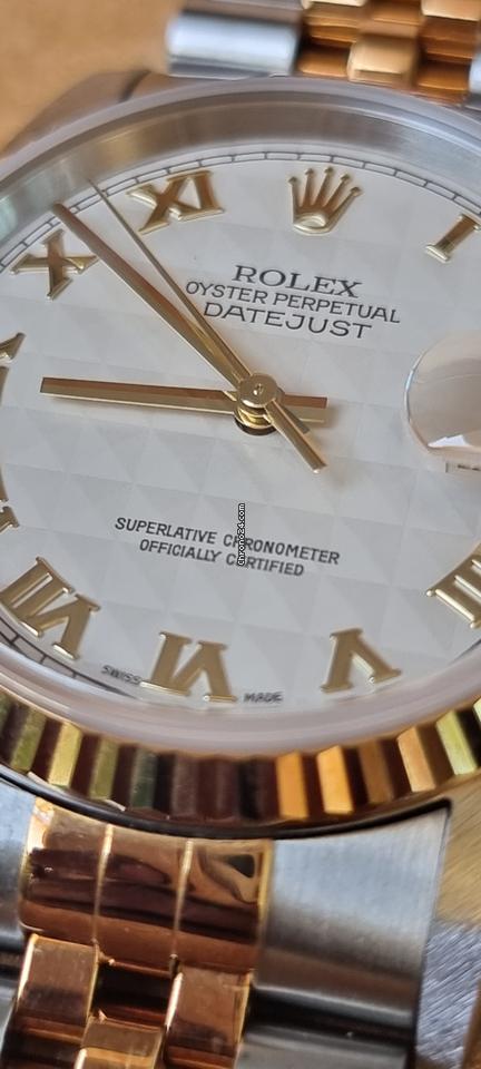 Rolex | Datejust | 16233 | Gold/Steel | 36 mm | Gold/Steel | White | Automatic