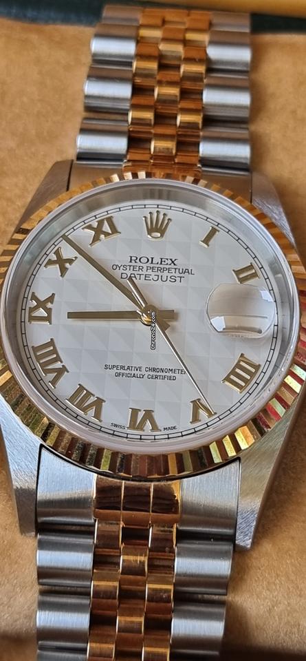 Rolex | Datejust | 16233 | Gold/Steel | 36 mm | Gold/Steel | White | Automatic