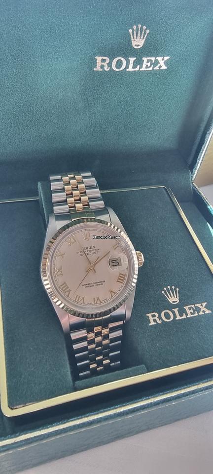 Rolex | Datejust | 16233 | Gold/Steel | 36 mm | Gold/Steel | White | Automatic