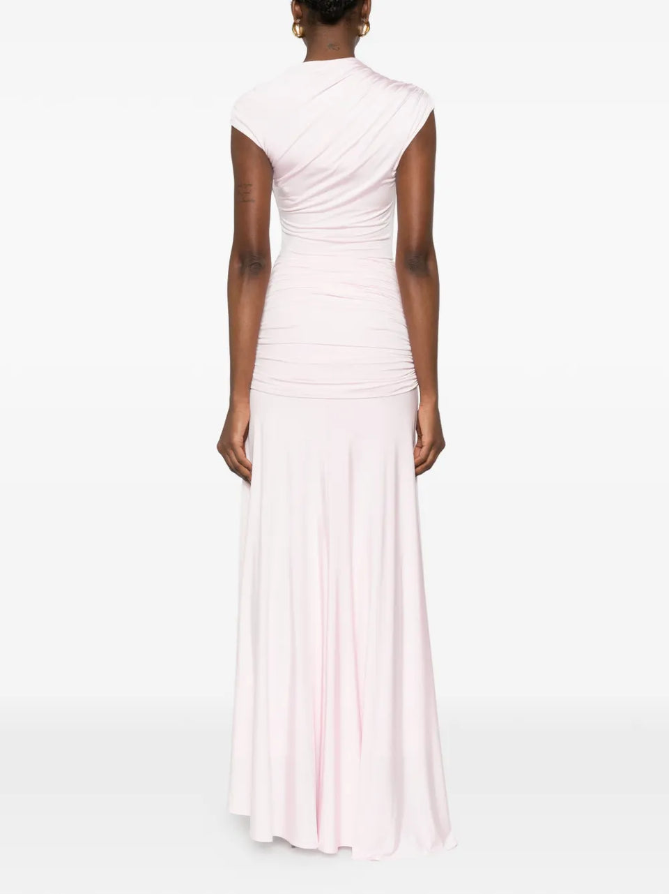 draped maxi dress