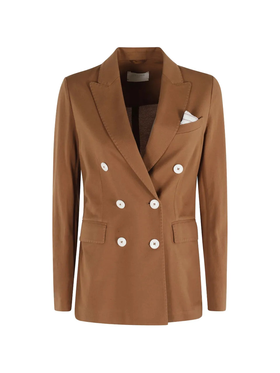 double-breasted lightweight blazer