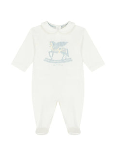 horse-motif babygrow set (set of three)