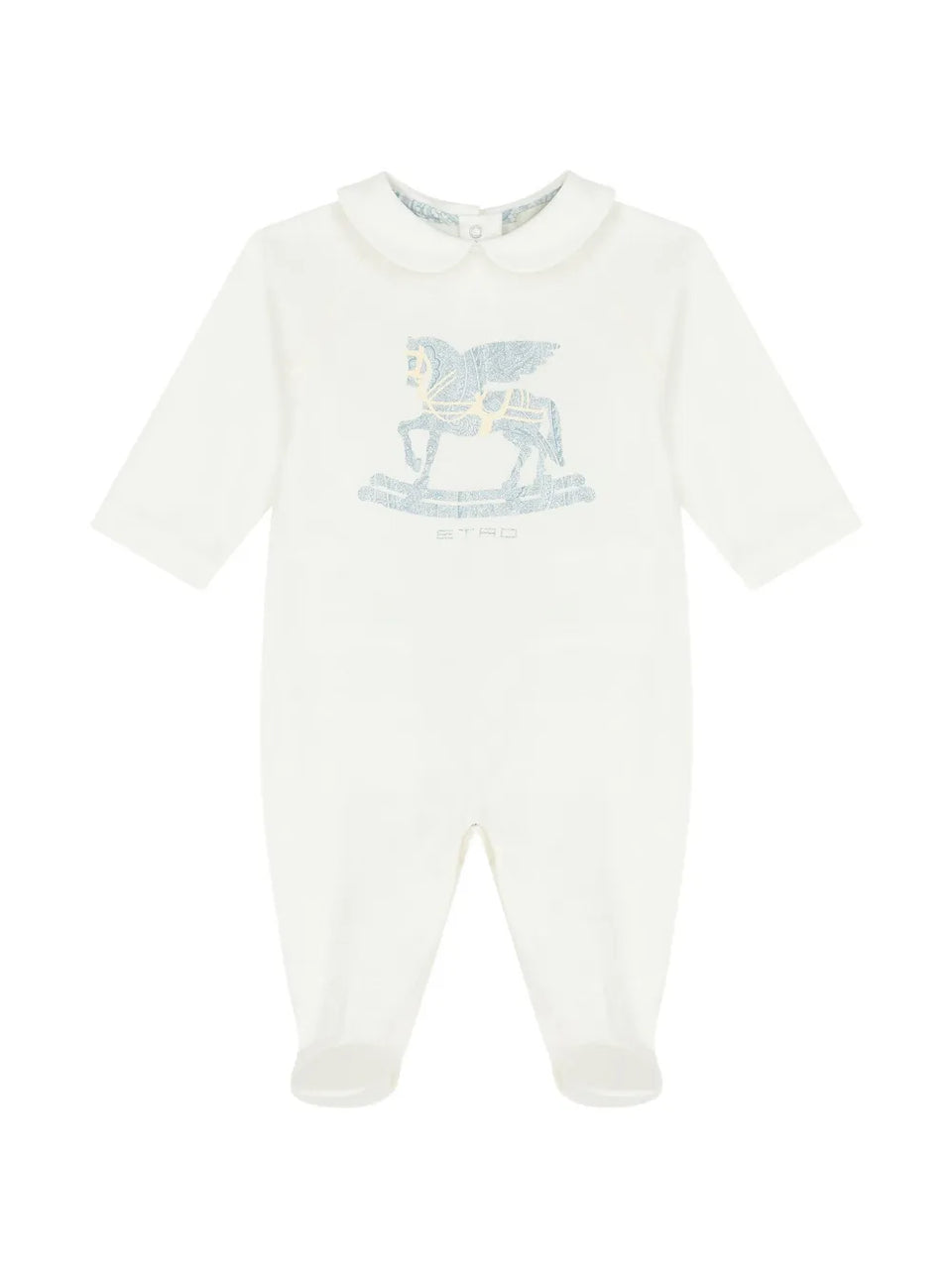 horse-motif babygrow set (set of three)