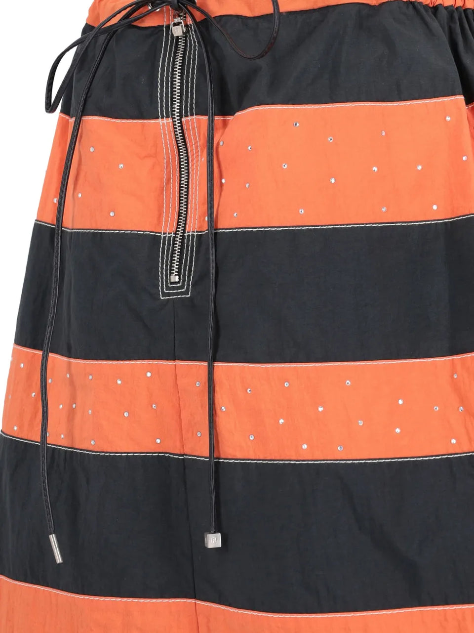 striped mini skirt