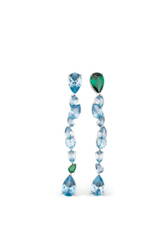 crystal-embellishment earrings