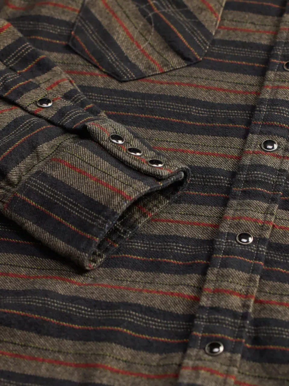 striped long-sleeved shirt