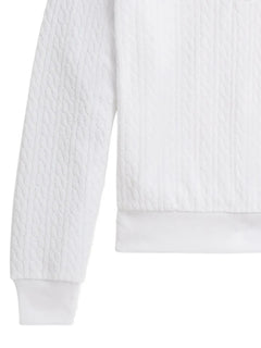 cable-knit shorts set