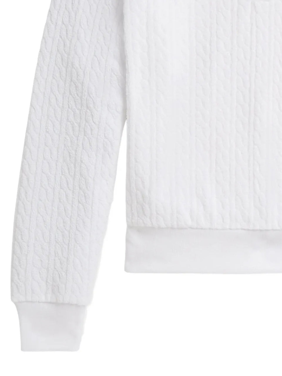 cable-knit shorts set