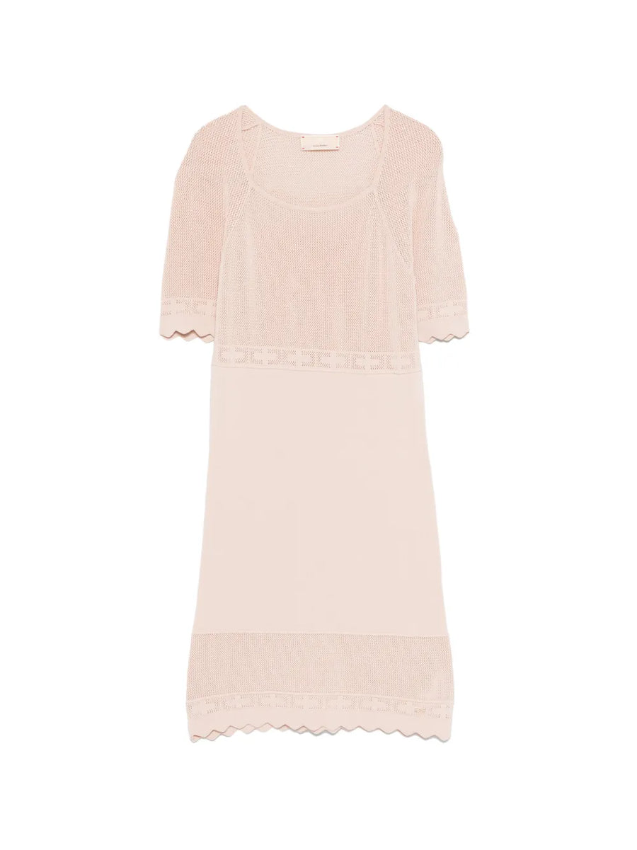 open-knit dress