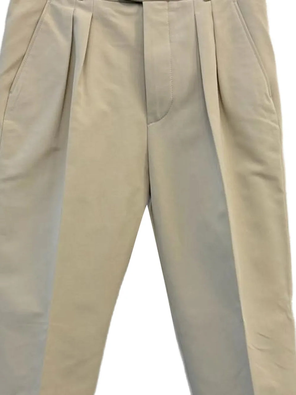 pleated cuffed trousers
