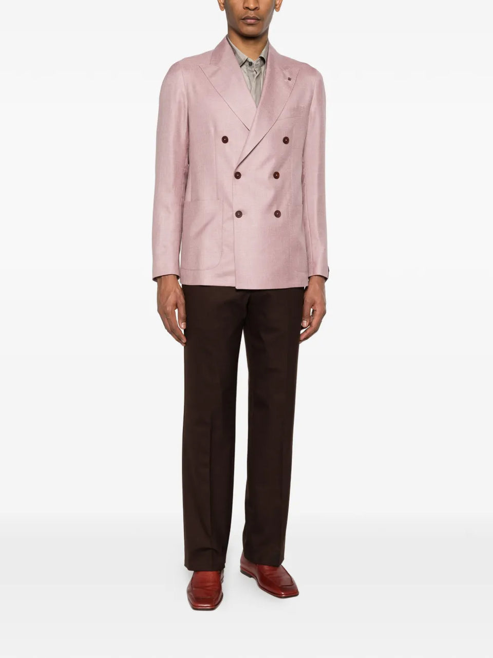double-breasted pockets blazer
