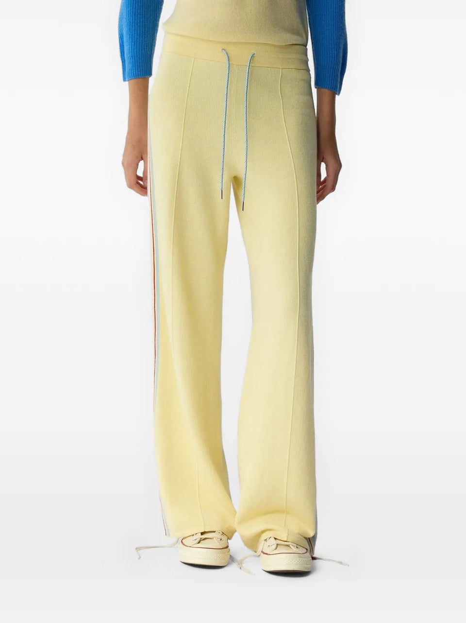 striped track pants