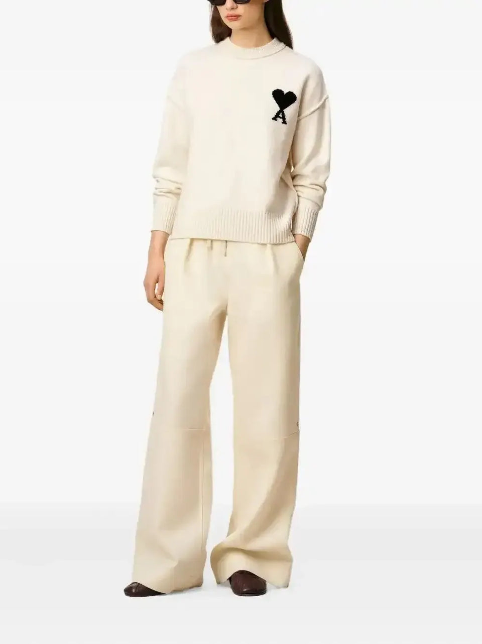 Ami De Coeur crew-neck wool sweater