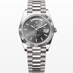 Rolex | Day-Date | 228239 | White gold | 40 mm | White gold | Grey | Automatic