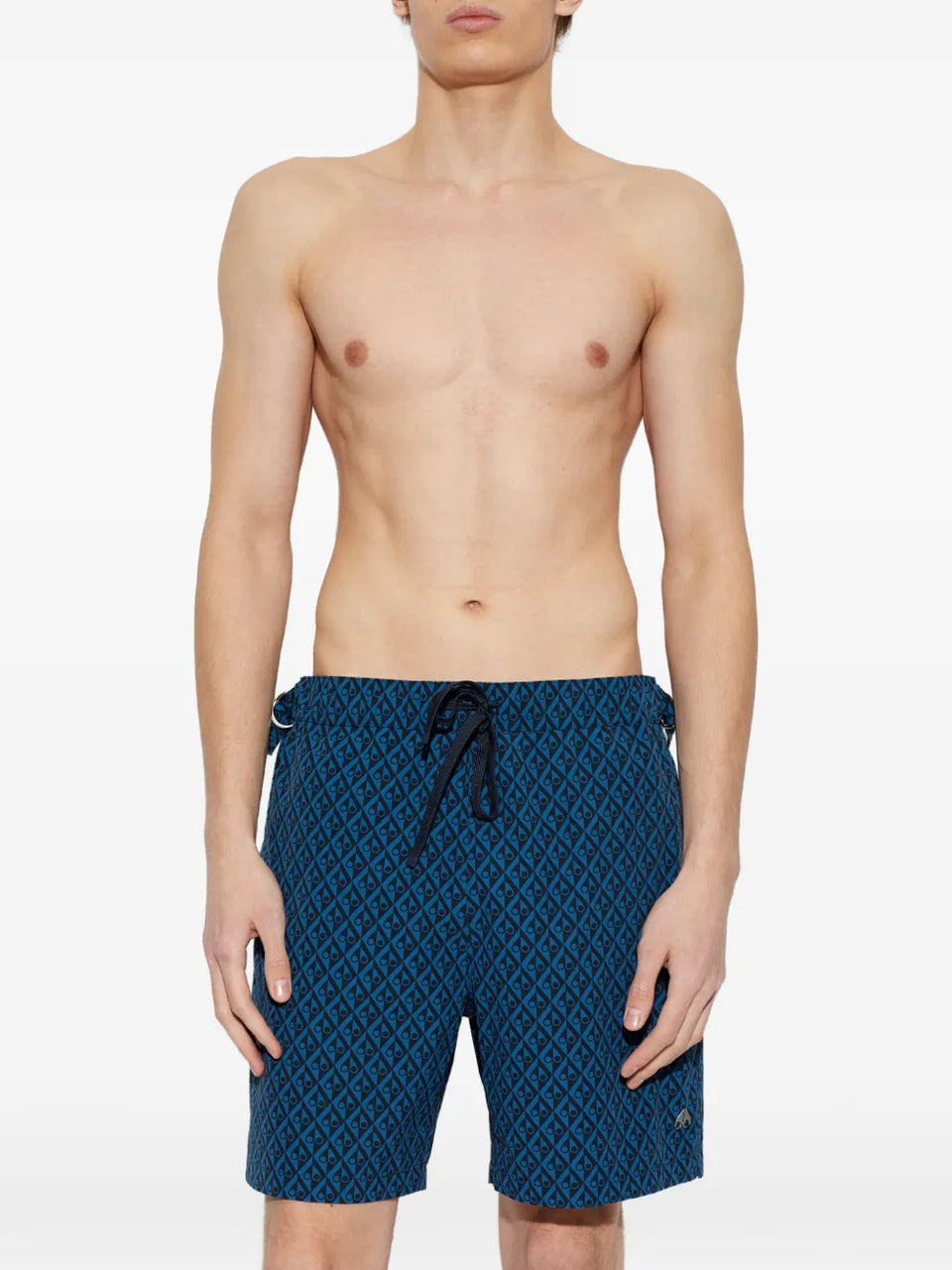 patterned swim shorts