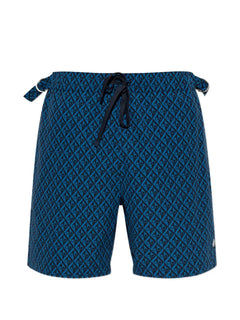 patterned swim shorts