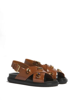 crisscross crystal sandals
