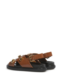 crisscross crystal sandals