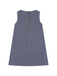 chest-pocket A-line dress