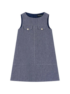 chest-pocket A-line dress