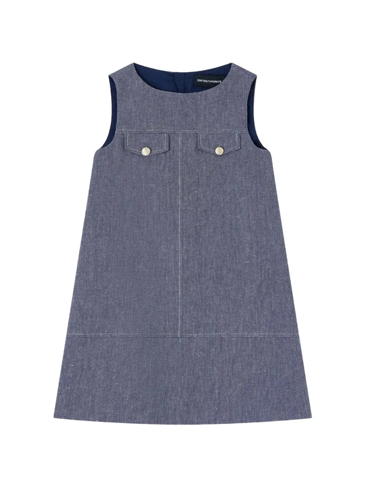 chest-pocket A-line dress