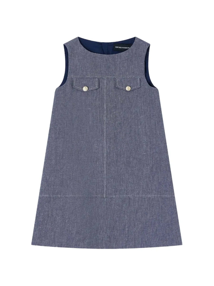 chest-pocket A-line dress