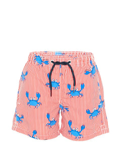 crab striped boxer shorts