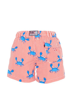 crab striped boxer shorts