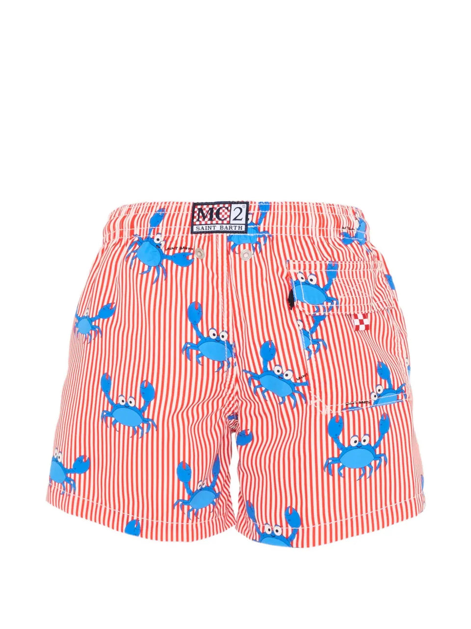 crab striped boxer shorts