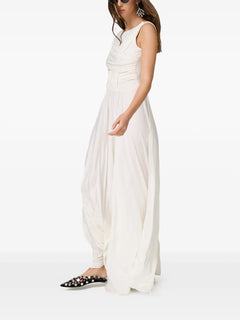draped maxi dress