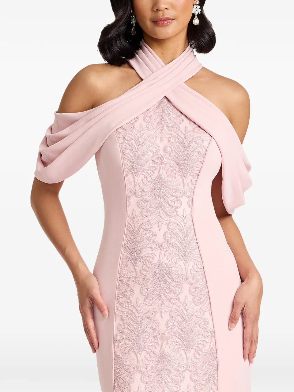 floral halterneck dress