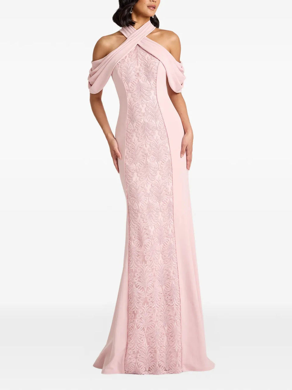 floral halterneck dress