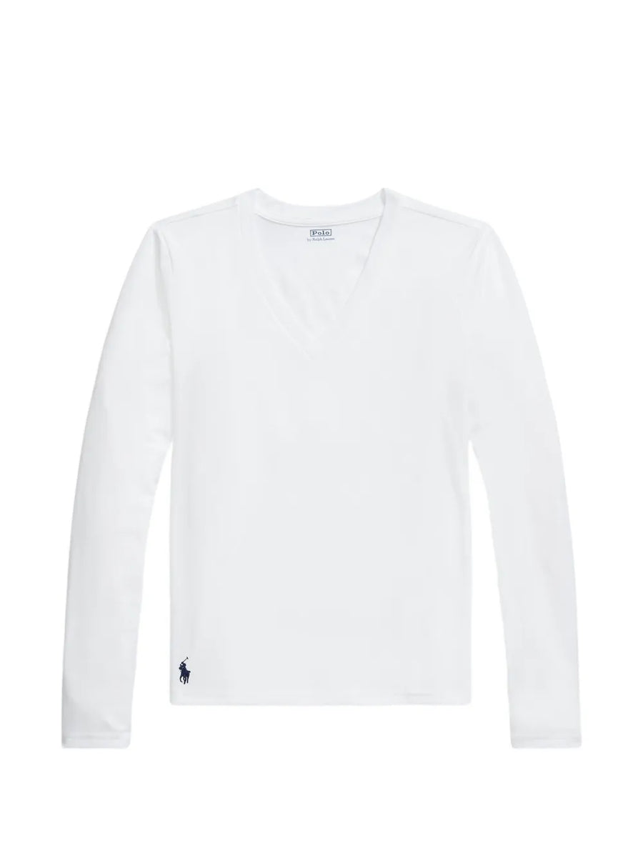 long-sleeve V-neck T-Shirt