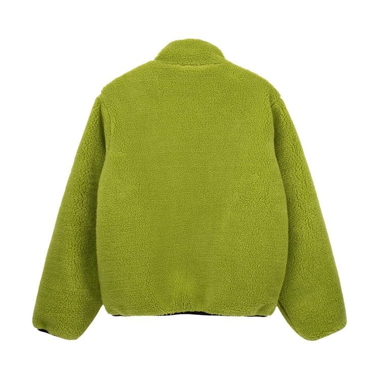 Stussy Sherpa Reversible Jacket Moss Green
