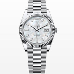 Rolex | Day-Date | 228236 | Platinum | 40 mm | Platinum | Mother of pearl | Automatic