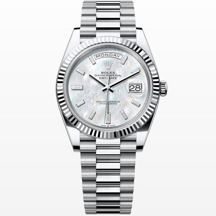 Rolex | Day-Date | 228236 | Platinum | 40 mm | Platinum | Mother of pearl | Automatic