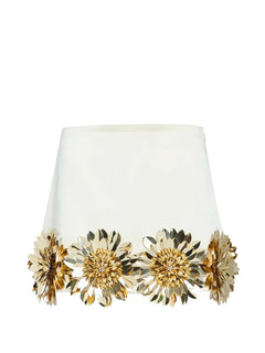The Gitte floral-embellished mini skirt