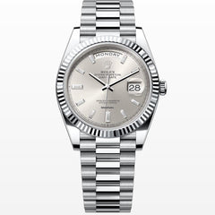 Rolex | Day-Date | 228236 | Platinum | 40 mm | Platinum | Silver (solid) | Automatic