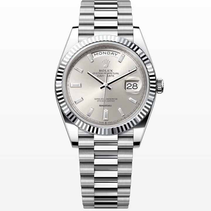 Rolex | Day-Date | 228236 | Platinum | 40 mm | Platinum | Silver (solid) | Automatic