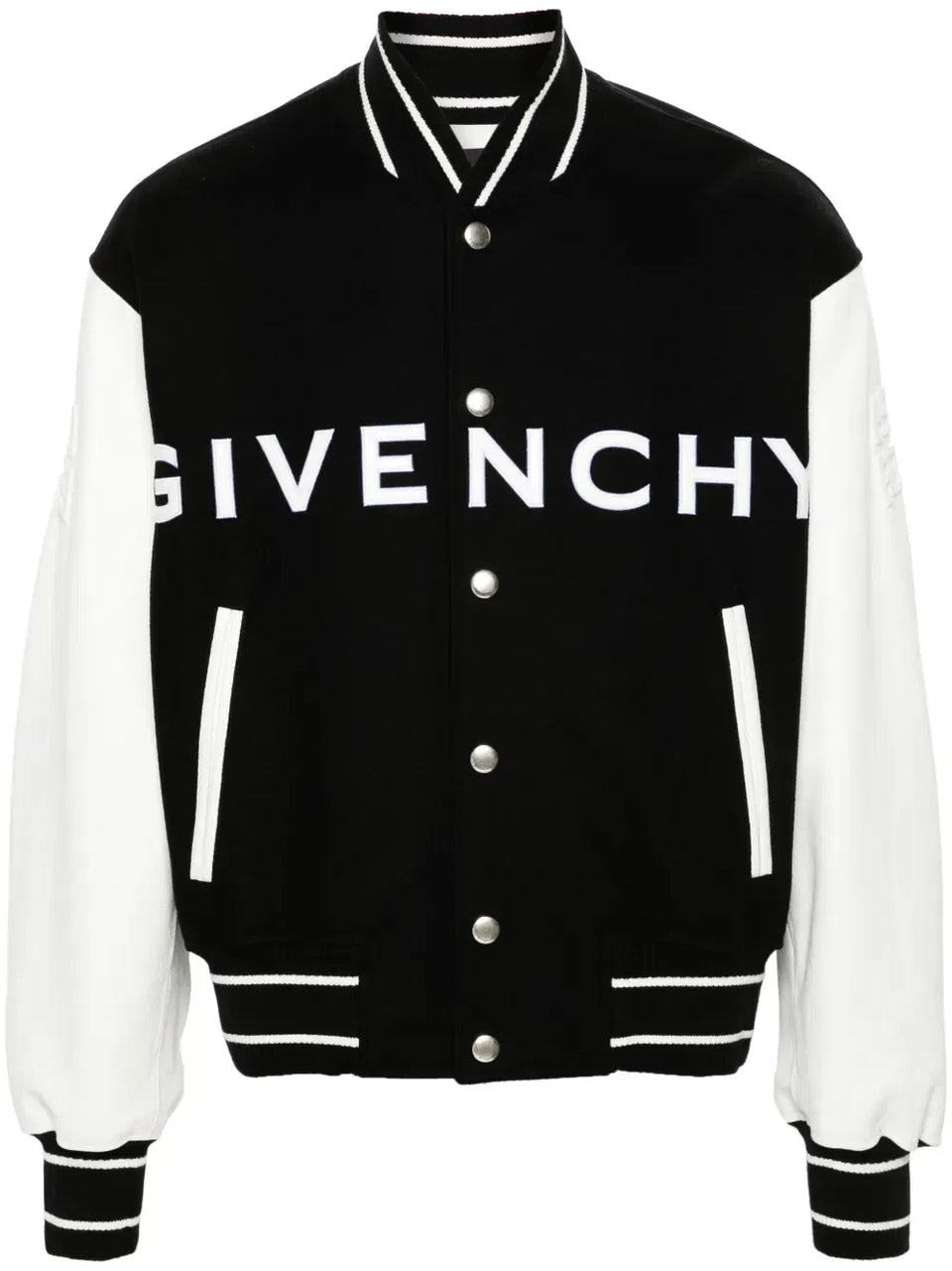 logo-emboosed bomber jacket