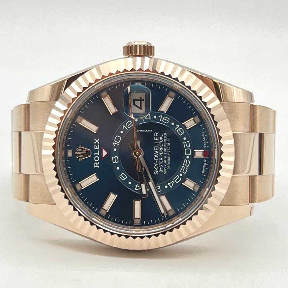 Rolex | Sky-Dweller | 326935 | Rose gold | 42 mm | Rose gold | Blue | Automatic